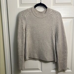 NAADAM Cream, textured crewneck wool and cashmere blend sweater